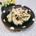 Satoco❋'s cooksnap of when they made 簡単一品☆鶏むね肉のバンバンジー風☆.