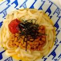 あお♪♪'s cooksnap of when they made レンジで楽々♪納豆たまご梅うどん.