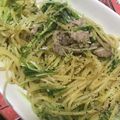 猫めい's cooksnap of when they made 豚と水菜のパスタ 〜柚子胡椒風味〜.