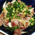 akn_17's cooksnap of when they made 定番おつまみ♪砂肝&新玉の柚子胡椒ポン酢.
