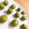 H_Kei's cooksnap of when they made 卵1個で36個！？抹茶ミニマカロン.
