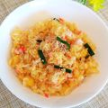 ❥❦❧ruru❧❦❥'s cooksnap of when they made レンジで3分♡カニカマとネギのチャーハン.
