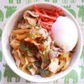 クック021E2T☆'s cooksnap of when they made 男の料理〜！牛丼どんドン…豚丼ですが….