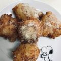 クックmin1980's cooksnap of when they made 餅とホットケーキミックスでドーナツ♪簡単.