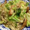 ＋SUN3's cooksnap of when they made キャベツと丸天の油炒め.
