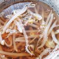 ☆mamingo☆'s cooksnap of when they made もやしと塩昆布のすっぱスープ.