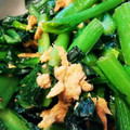 ななみん ママ★★'s cooksnap of when they made 小松菜とツナの炒めるだけ一品〜❀.