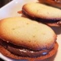 クックP58AA3☆'s cooksnap of when they made 【卵白消費☆】チョコサンド ラングドシャ.