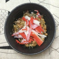 おはなすき's cooksnap of when they made 洋風（？）Ψ食♡　カニかま納豆.