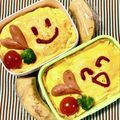 ふたごゆき's cooksnap of when they made お弁当用♪簡単な愛情オムライス♥️.