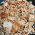 yume8823's cooksnap of when they made 辛くて旨い☆鳥胸肉ともやしのキムチ炒め.