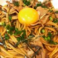 sara0802's cooksnap of when they made レンジで簡単⭐︎豚バラあごだし醤油パスタ.