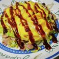 りよんじゃ's cooksnap of when they made 【キャベツ消費】簡単ドームとん平焼き.