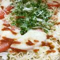 さおりん@料理特訓中's cooksnap of when they made サッポロ一番 トマトチーズ鉄板めん.
