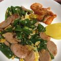 クック2H9MD0☆'s cooksnap of when they made 魚肉ソーセージとピーマンの卵炒め.