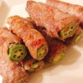 KAORULALA's cooksnap of when they made オクラと大葉の豚肉巻き☆.