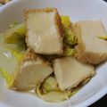 ぶ〜ちゃん。's cooksnap of when they made 厚揚げと白菜の煮物.