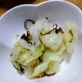 なっちゃん３１１'s cooksnap of when they made キャベツ大量消費★ゆでキャベツ塩昆布和え.