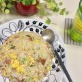 kpえもん♪'s cooksnap of when they made たっぷりネギ・焼き豚・卵の簡単チャーハン.