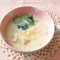 Newチヨコっと♪'s cooksnap of when they made 白菜の豆乳スープ.