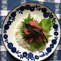 violets's cooksnap of when they made ★☆ねぎとろ丼☆★.