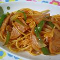 ピンクのたまご's cooksnap of when they made 懐かしい味♪スパゲティナポリタン.