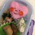 ☆あきaki★'s cooksnap of when they made 簡単！キャラ弁♪バレンタイン☆ハート弁当.