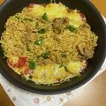 nanaran's cooksnap of when they made サッポロ一番 トマトチーズ鉄板めん.