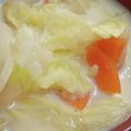 あゆたっくん's cooksnap of when they made 簡単油なし　野菜だけの豆乳スープ.
