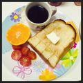 choco831's cooksnap of when they made 厚切りパンで！喫茶店のトースト☆.