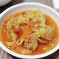 さくらスキップ's cooksnap of when they made キャベツと肉だんごのトマト煮込み.