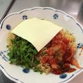 クックZ8J4H4☆'s cooksnap of when they made サッポロ一番 豚キムチ大皿あえめん.