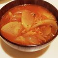 七星てんとう's cooksnap of when they made さば缶で♪ 韓国風キムチスープ.