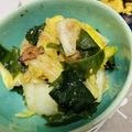 ノラ2501's cooksnap of when they made 白菜とわかめのにんにく胡麻和え♪.