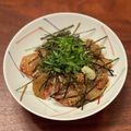 uechan1962's cooksnap of when they made 余った鯛の刺身で！即席「宇和島風★鯛飯」.