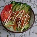ユリとダンボ's cooksnap of when they made ツナとごぼうのきんぴらサラダ.
