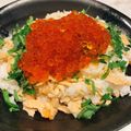 Chico・・☆'s cooksnap of when they made ☆鮭といくらの親子丼～土鍋バージョン～☆.