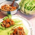 ひまわり032's cooksnap of when they made 豚挽肉の甘辛レタス包み.