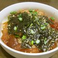 こな砂糖's cooksnap of when they made ごま油が香る！びんちょうまぐろの漬け丼♡.