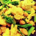 桜月❀咲良mommy's cooksnap of when they made 菜花とベーコンとフワフワ卵の炒めもの.