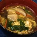 やよい・M's cooksnap of when they made 三つ葉のふわふわ卵お吸い物.