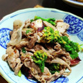 こもちゃん０２１３'s cooksnap of when they made タコと菜の花のガーリック炒め.