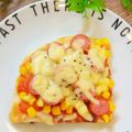 ❥❦❧ruru❧❦❥'s cooksnap of when they made ナンの残りでピザ☆.