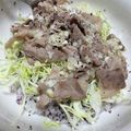 らむっこラムネv's cooksnap of when they made 下宿生応援レシピ！豚バラねぎ塩丼.