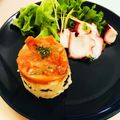 ねもしま's cooksnap of when they made マッシュポテトとサーモンのセルクルサラダ.