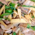 やよい・M's cooksnap of when they made 豚肉で簡単★チンジャオロースー.