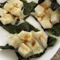 a0024755's cooksnap of when they made 電子レンジdeとろ～りチーズの海苔マヨ餅.