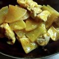 ２４なるるん's cooksnap of when they made 大根と鶏肉の豆板醤炒め.