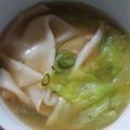 くぅ95021623's cooksnap of when they made 餃子スープ☆即席ワンタンスープ☆簡単.
