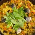カメ々's cooksnap of when they made サバ缶で☆インド・ビリヤニ風ご飯.